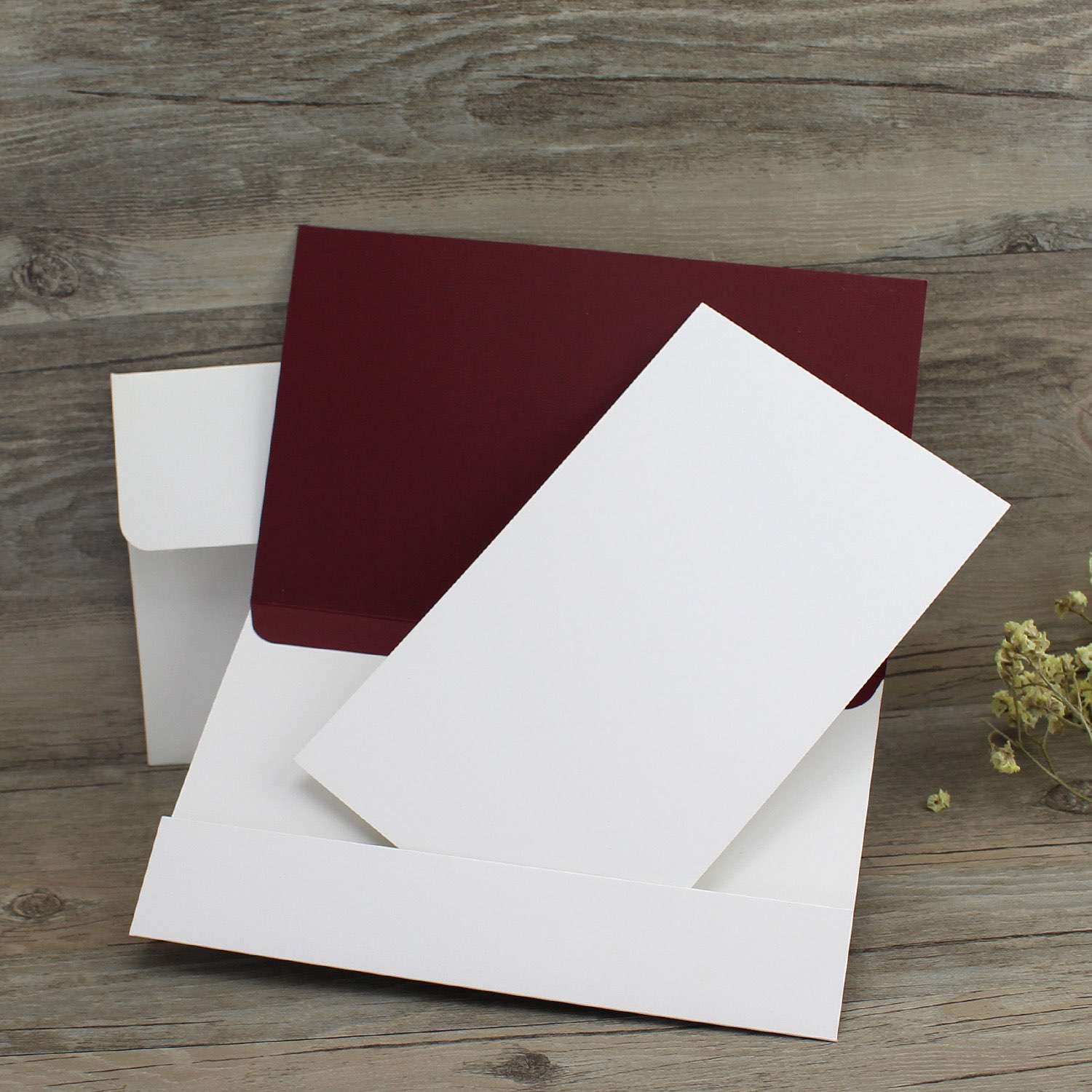 Business Invitation Customized Foil Printing Simple Style Wedding  Card Wholesale